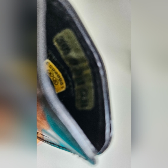 Rare Chanel Black Patent Camellia Floral Zippy Wallet &Key Chain Pouch Charm Set - Picture 7 of 14